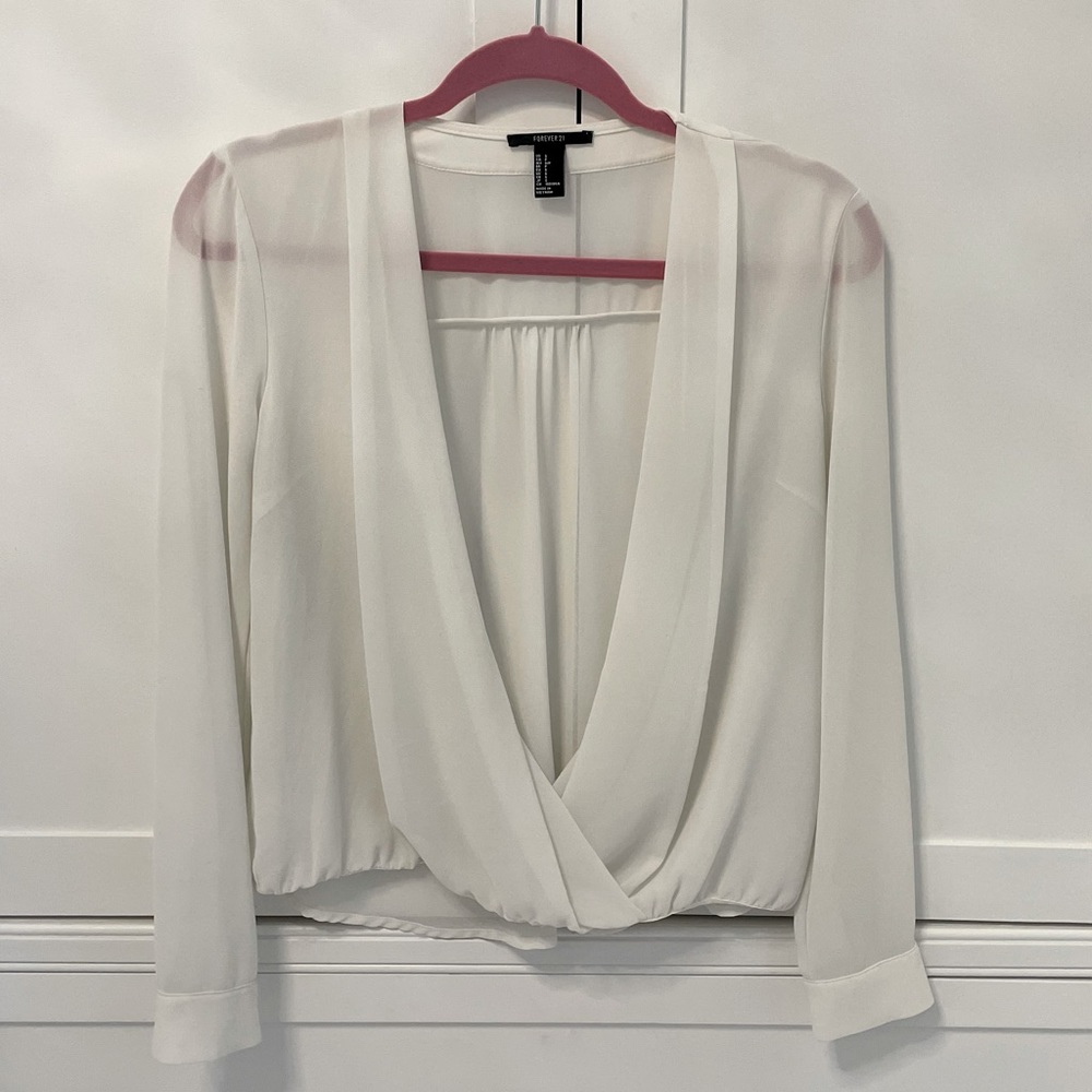 White Blouse - Forever 21 - Small